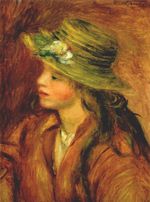 Girl with a straw hat 1908